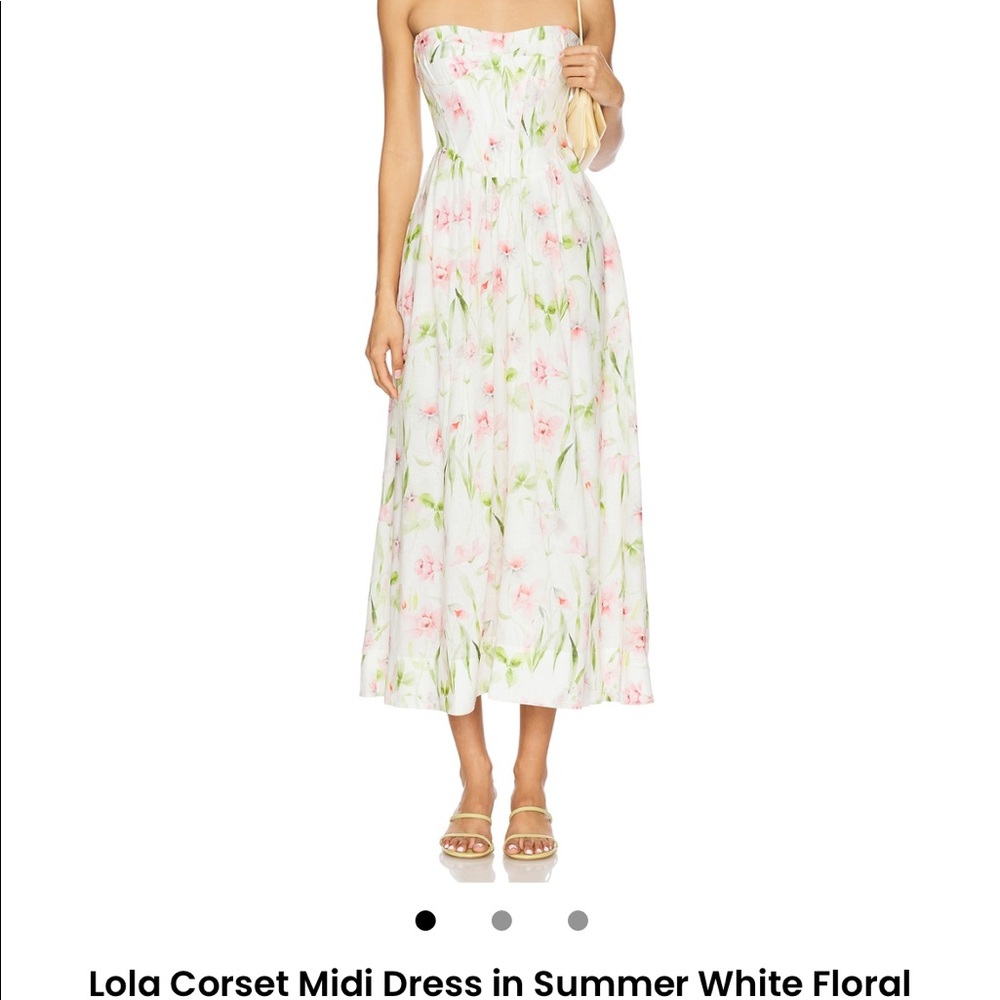 Bardot Lola corset floral dress size 2 NWT